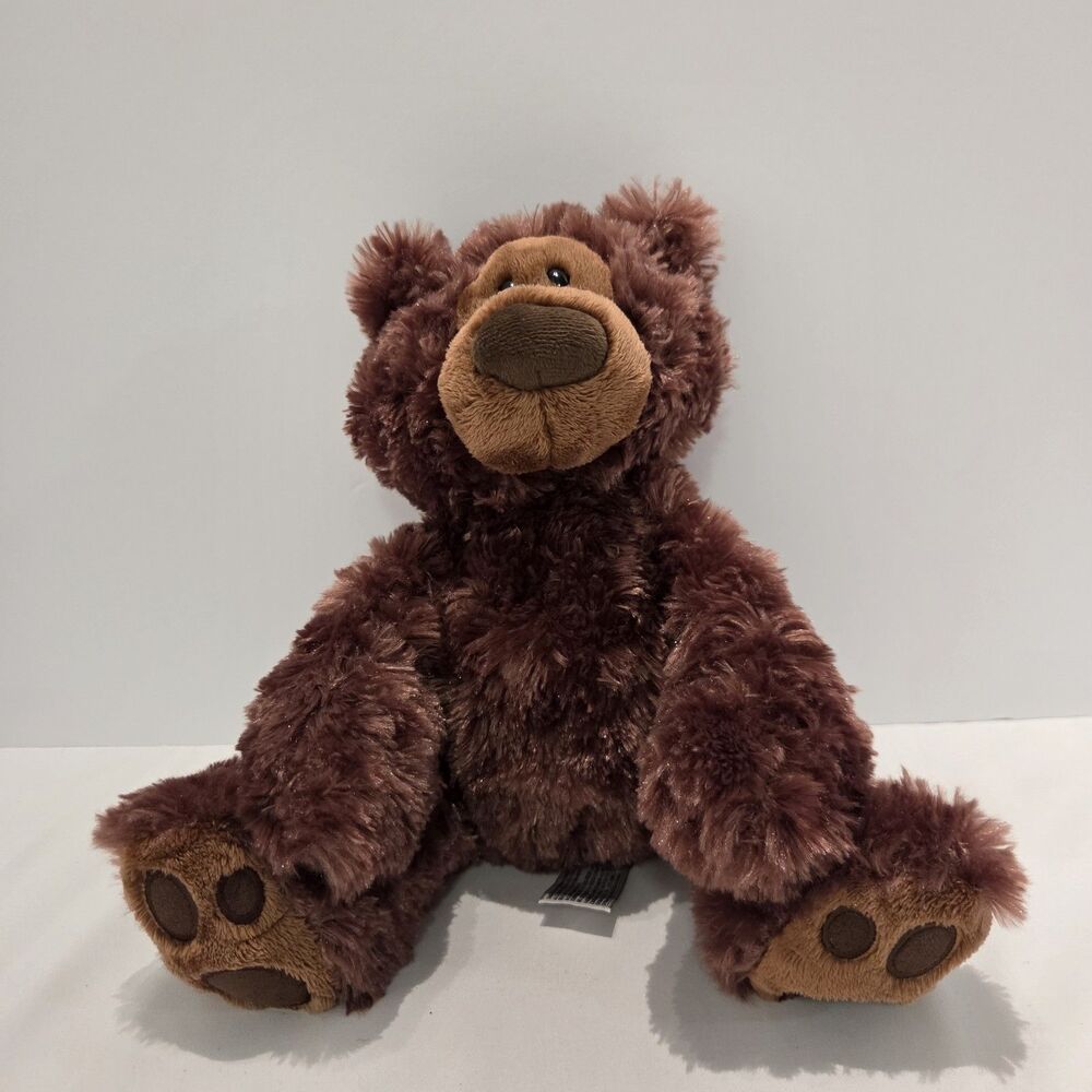 GUND Philbin Chocolate Brown Plush Stuffed Cuddly Soft Teddy Bear 12in